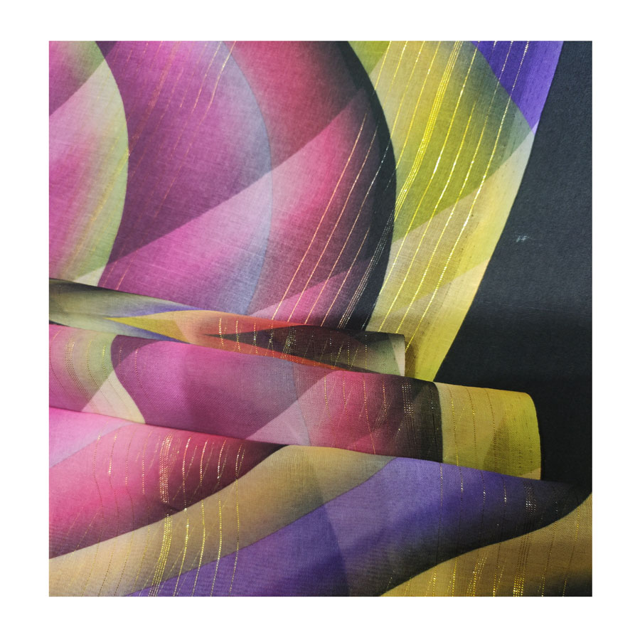 Новый стиль, золотой протектор, крученый полиэстер, вуаль, шарф, ткань, суданская вуаль, ткань