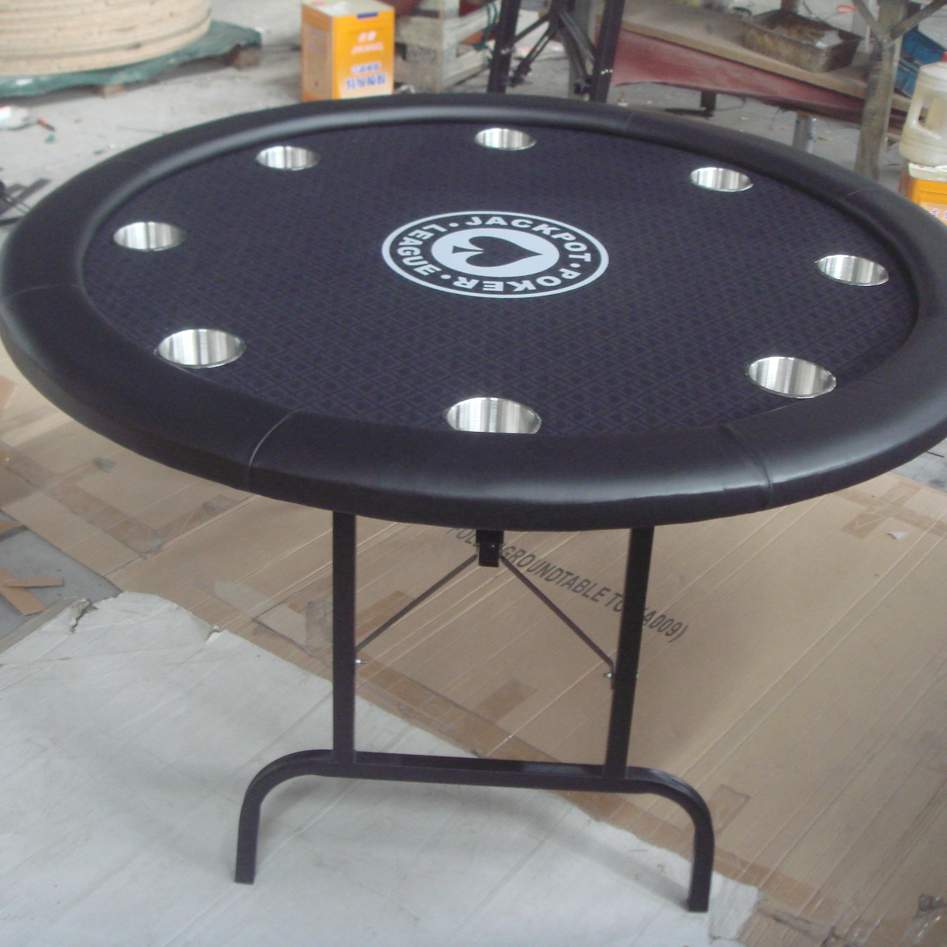 Профессиональный персонализированный круглый складной стол для покера казино, 48 дюймов