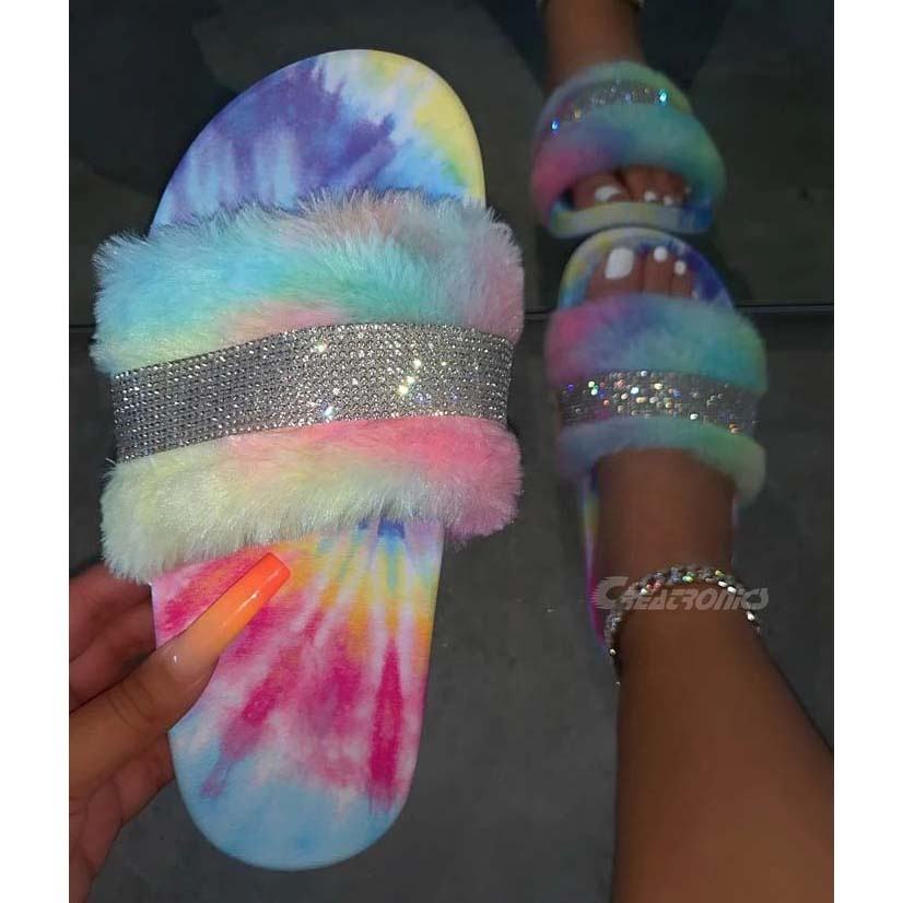 rhinestone slide sandals wholesale