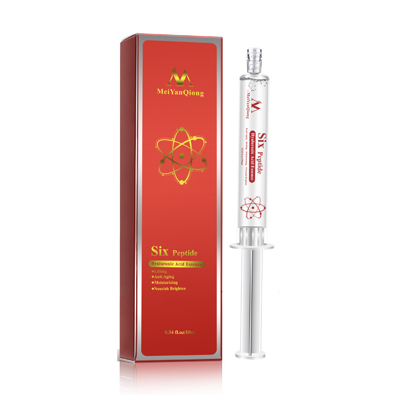 Антивозрастная подтягивающая увлажняющая питательная отбеливающая сыворотка с гиалуроновой кислотой для сужения пор и восстановления кожи с шестью пептидами