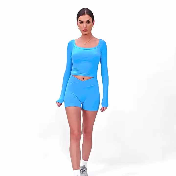 PASUXI Long Sleeve Sportswear Women Suit Fitness Seamless Sports Suit  Workout Clothes Tracksuit Sports Outfit Gym Clothing Wear