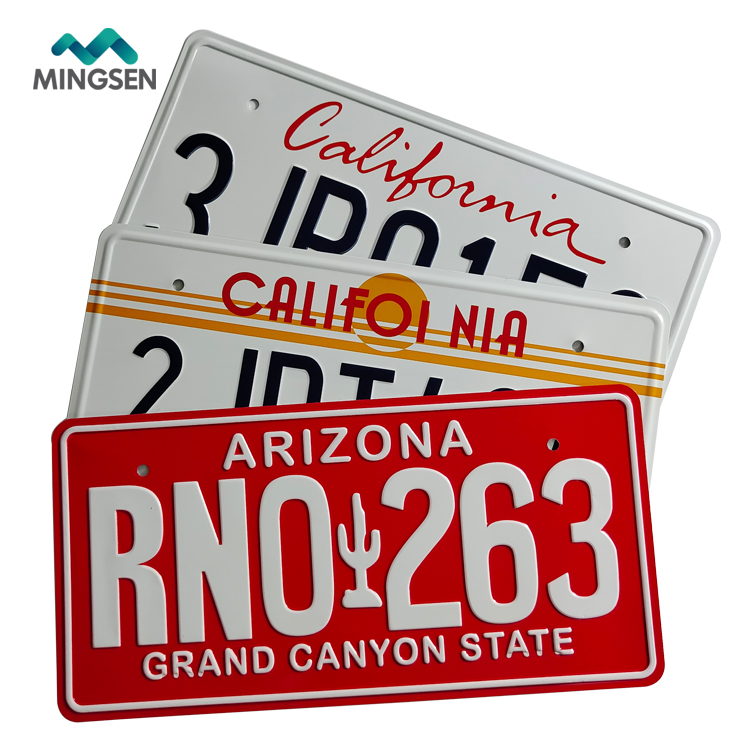 Нет минимального заказа, персонализированный Американский тисненый фантастический номерной знак Калифорнии