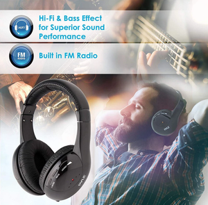 wireless rf headset with microphone