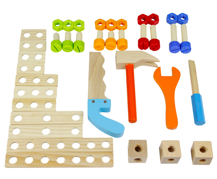热销批发儿童儿童工具箱玩具幼儿园木制玩具男孩工具玩具