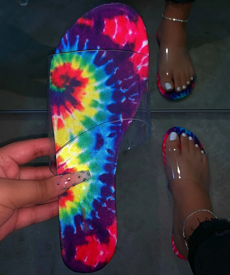 New Arrival Snake Skin Clear PVC Upper Slippers Open Toe Transparent Perplex Flat Sandals Fashion Slides Big size