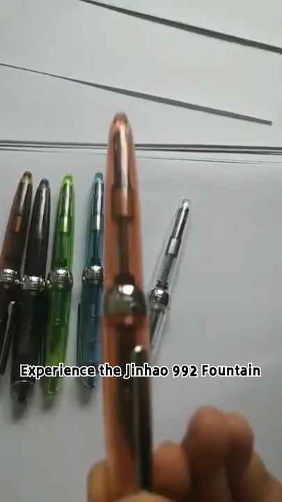 Stylo Plume Trasparente JINHAO 992 - Penna Stilografica Con Punta 0.5mm