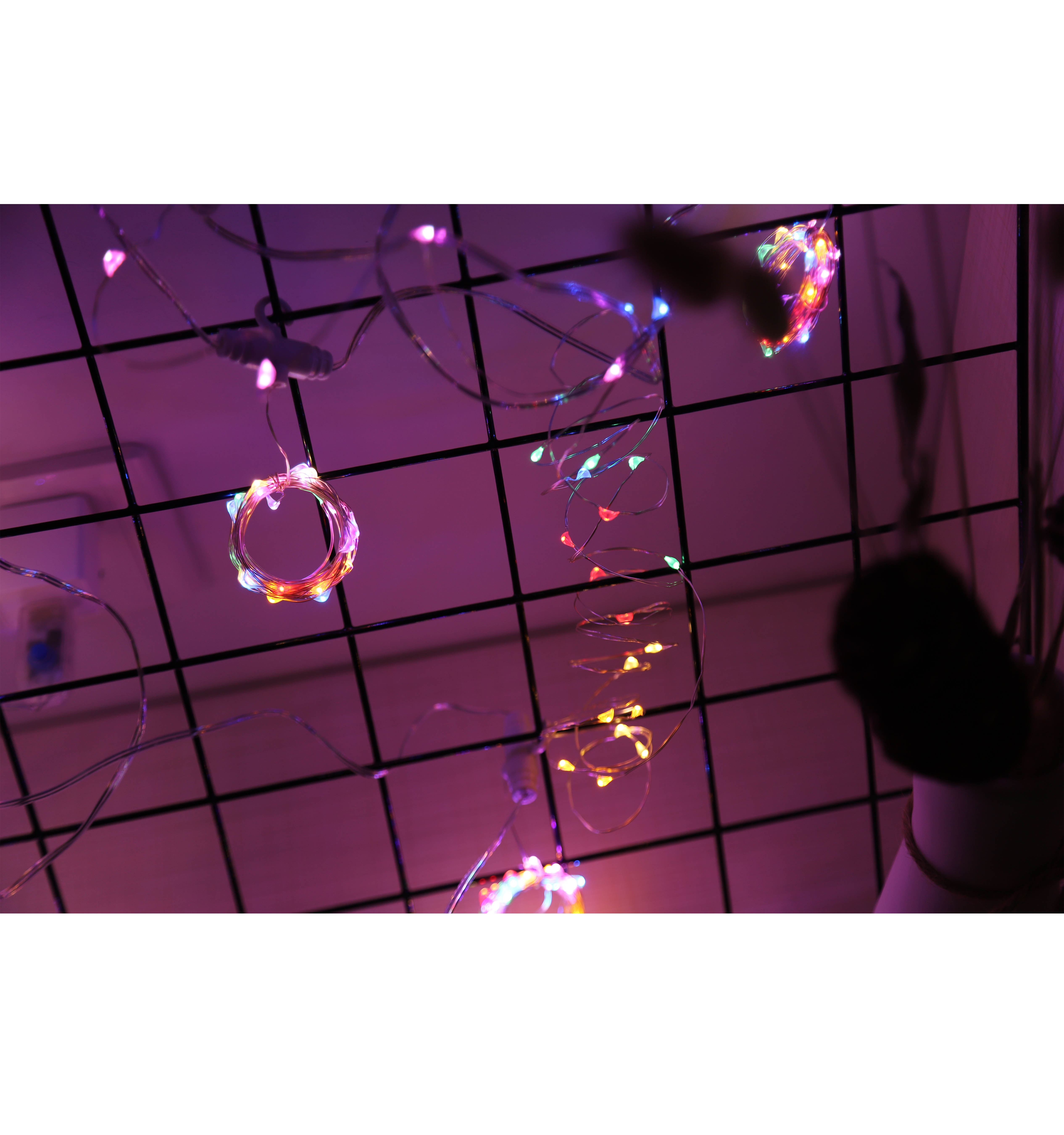 White Curtain Light for Bedroom 300 LED Curtain String Light with Hooks 8 Models Remote neon light wire