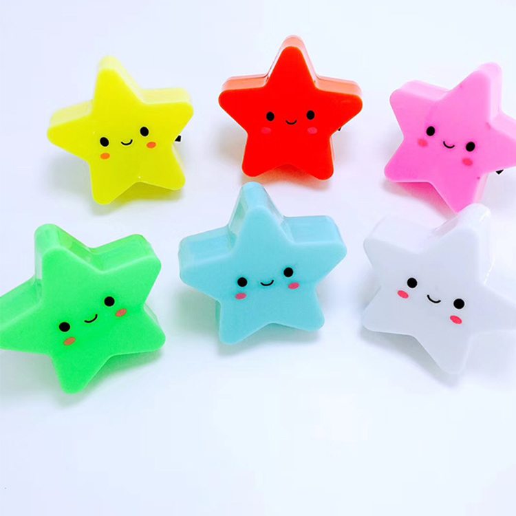 W096 4SMD мини переключатель со звездой со смайликом для использования в ночном освещении для детской спальни, милый подарок для детей