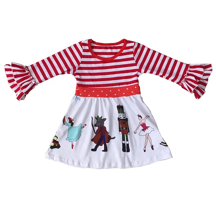 BAINA Beb/é Ni/ña Navidad Vestido 3PCS Set Manga Larga Fiesta Vestido Tutu con Bowknot Diadema Vestido de Navidad para beb/é y ni/ña 0-18 Meses