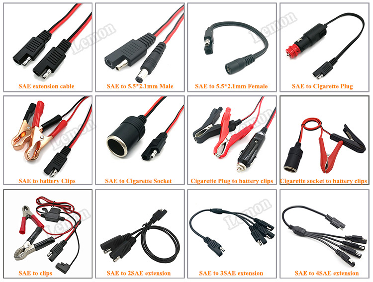 10AWG Wire Harness Assembly SAE Battery Charger Extension Cable
