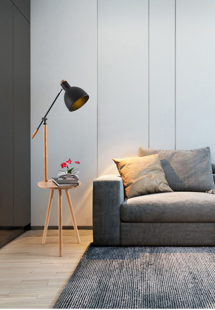 北欧ins风格客厅沙发台灯现代简约书房卧室床头实木茶几落地灯