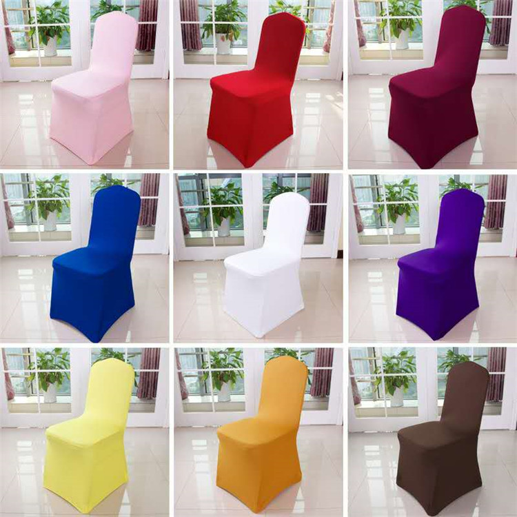 Spandex stretchable blue Gold stamping printing chair covers for event