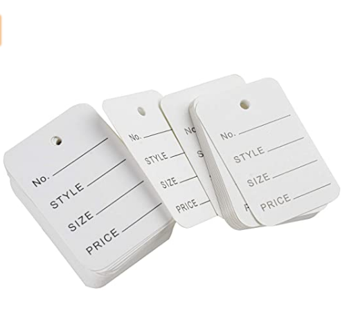 Тканевые этикетки для одежды с возможностью записи, этикетки из крафт-бумаги, для бизнеса, розничной торговли, магазина