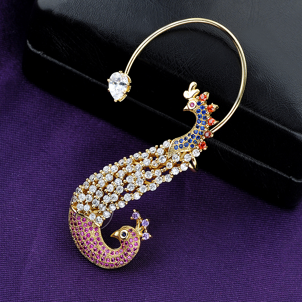 Light Weight Earrings Shilpi Impex Laser Cut Earrings Peacock Shape Earring Handmade Brass Earrings Dangle Earrings 18 Carat Gold Plated Earring Chinese Magenta Color Glass Beads Earring
