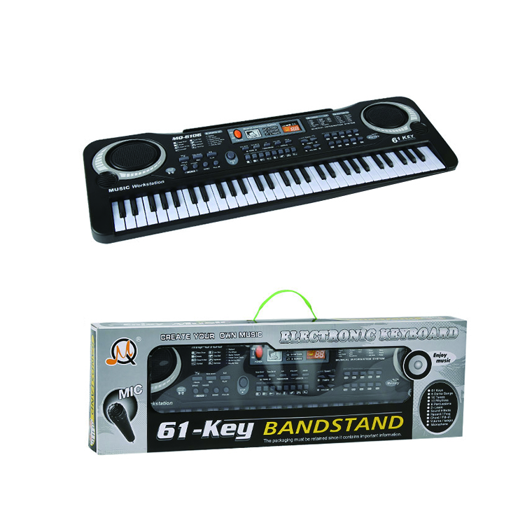6 звуковых электронных цифровых пианино 61 клавиша с микрофоном для детей обучение MIDI пианино