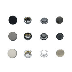 Custom High Quality Curved Surface Plating Jacket Coat Wholesale Metal Snap Button