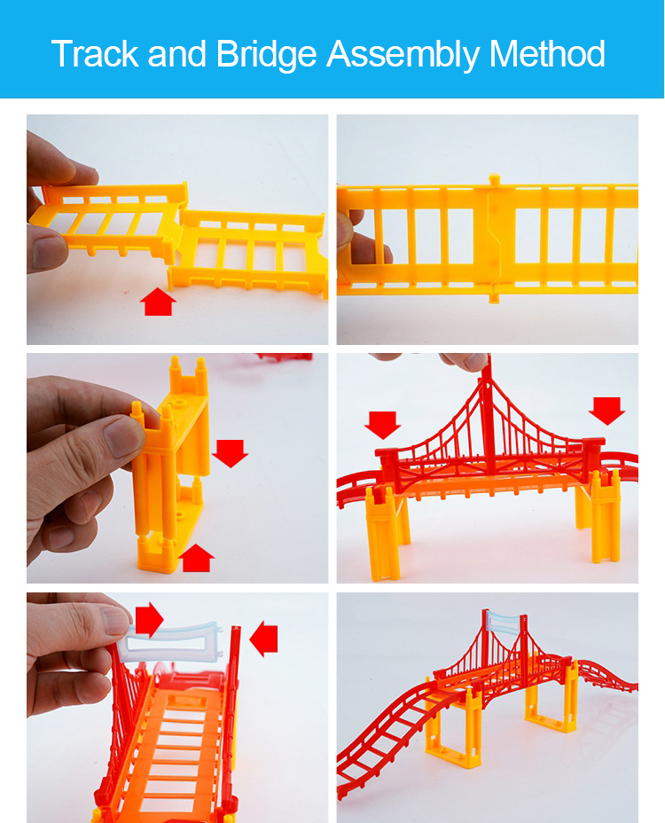 1-4  Kids electric rail car toy magical Rail Car Toy Train Play Set Plastic Road Racing Track Toys for Children Gifts