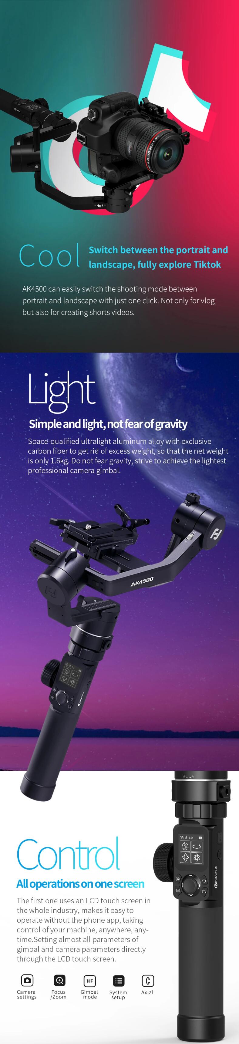 AK4500 Camera stabilizer For Portable Stabilizer Other Consumer Electronics