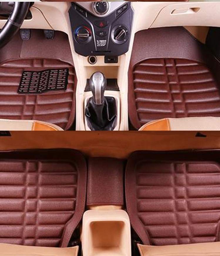 3X Quilted Car Seat Covers Cushion Chair Mat Pad Full Set Front Rear PU Leather