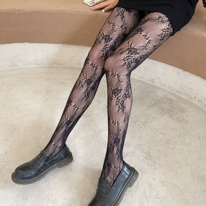 2 Pairs Lingerie Fishnet Stockings Rhinestone High Waist Tights Mesh Suspender Pantyhose Sheer for Women