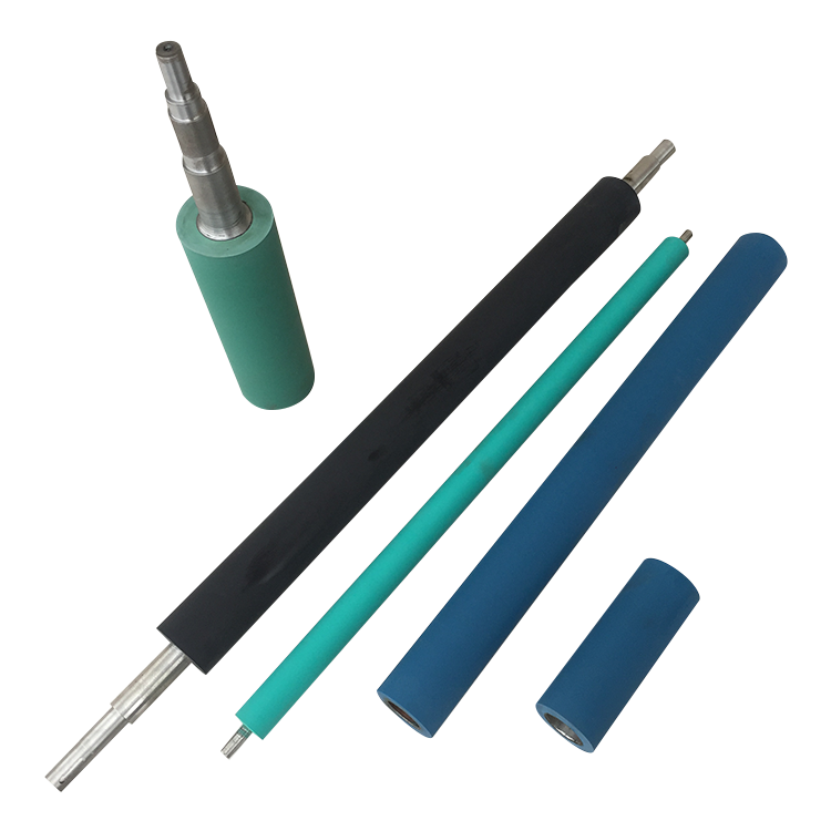 Customized Fast Delivery Small Rubber Coating Roller PU Polyurethane NBR Uv Ink Fountain Silicone Embossing Urethane Rollers