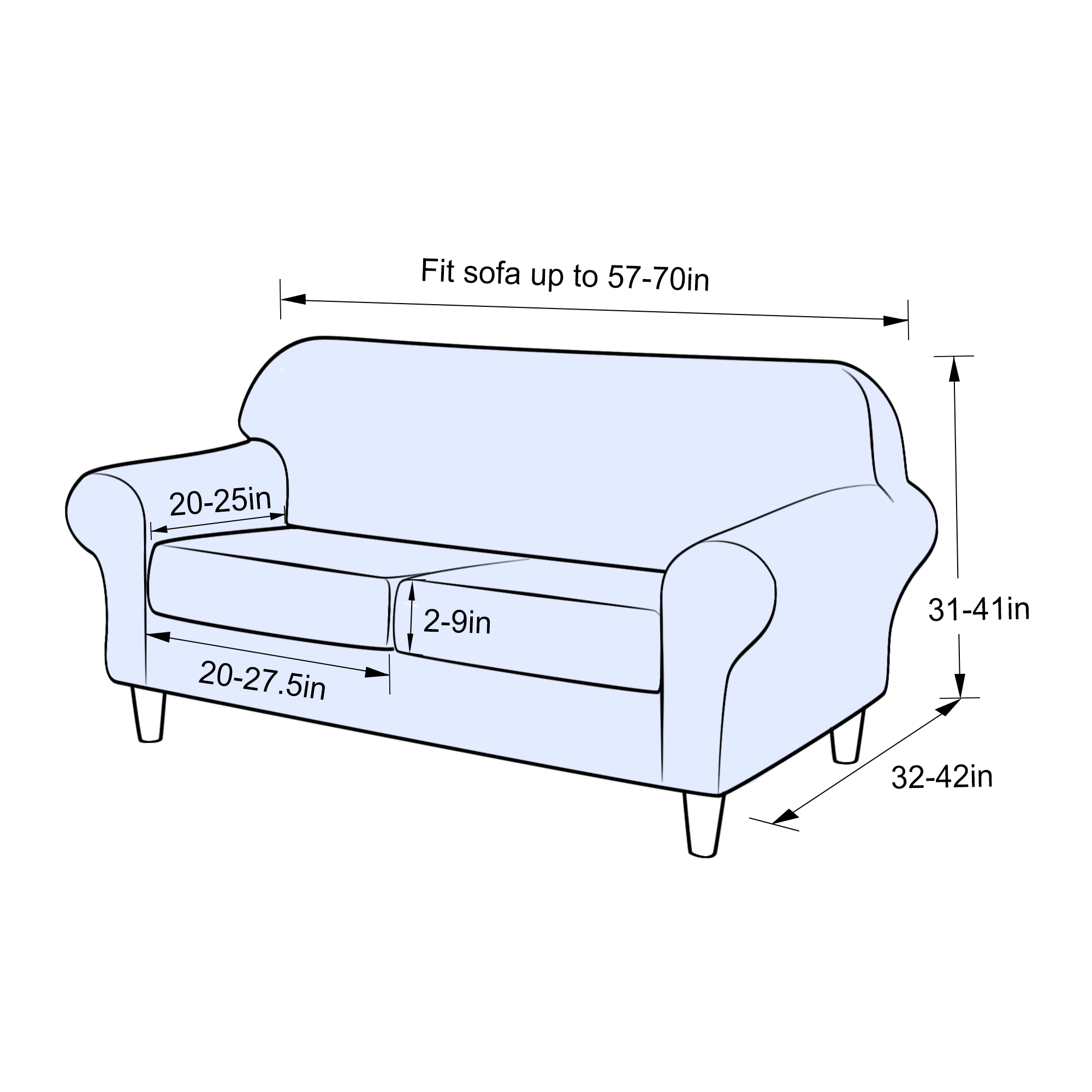 四季通用弹力沙发套组合定制款式针织面料滑套 - buy sofa cover