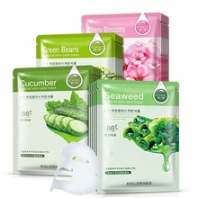 OEM kollajen bitki özü nemlendirici kiraz çiçeği nar salatalık yabanmersini aloe vera bal rorec levha yüz maskesi