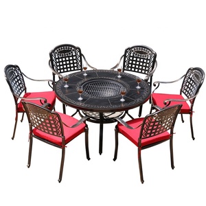 Barbecue Grill Tisch Guss Aluminium Hof Garten Freizeit BBQ Barbecue Grill Tisch Guss Aluminium Hof Garten Freizeit BBQ