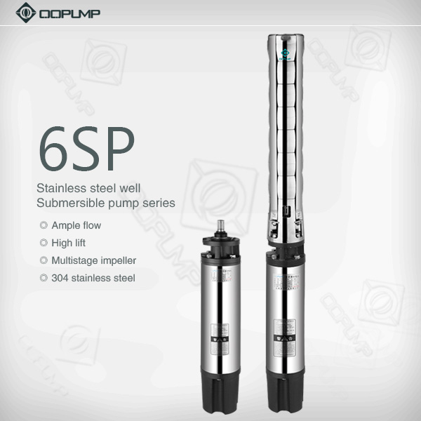 1hp Submersible bore water Pump deep well irrigación Stainless Steel Electric