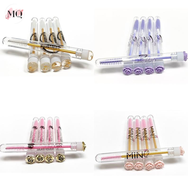 Оптовая продажа ресниц тушь для ресниц spoolie щетка для очистки Одноразовые ресниц щеточная машинка держатель с бесплатный дизайн ресниц кисти