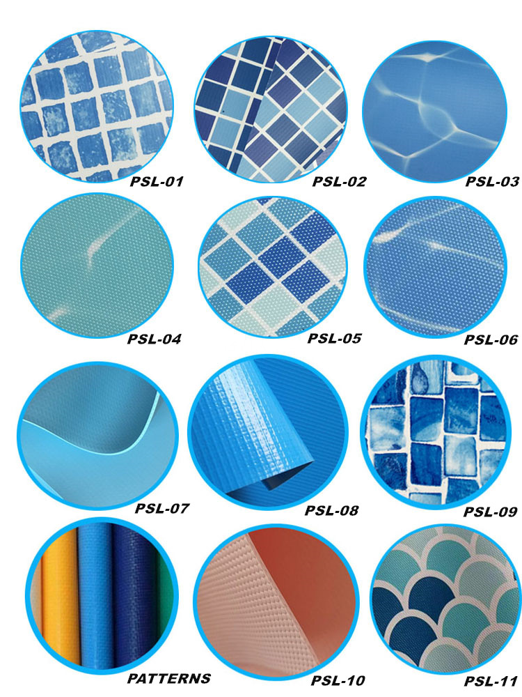 PVC Swimming Pool Liner Ocean Blue Waterproofing PVC Vinyl Pool Liners ...