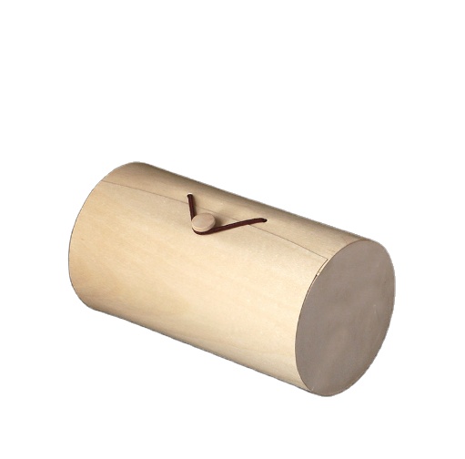 Большой размер деревянная короя мини подарочная круглая коробка