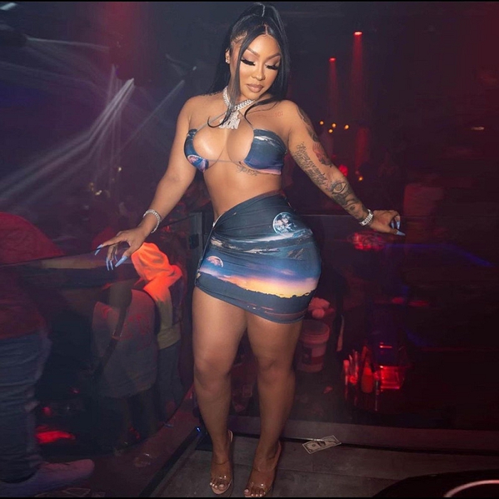 Оптовая продажа, модные женские Повседневные вязаные мини-юбки-карандаш, комплекты, женские Клубные наряды, женский сексуальный комплект из двух предметов с юбкой