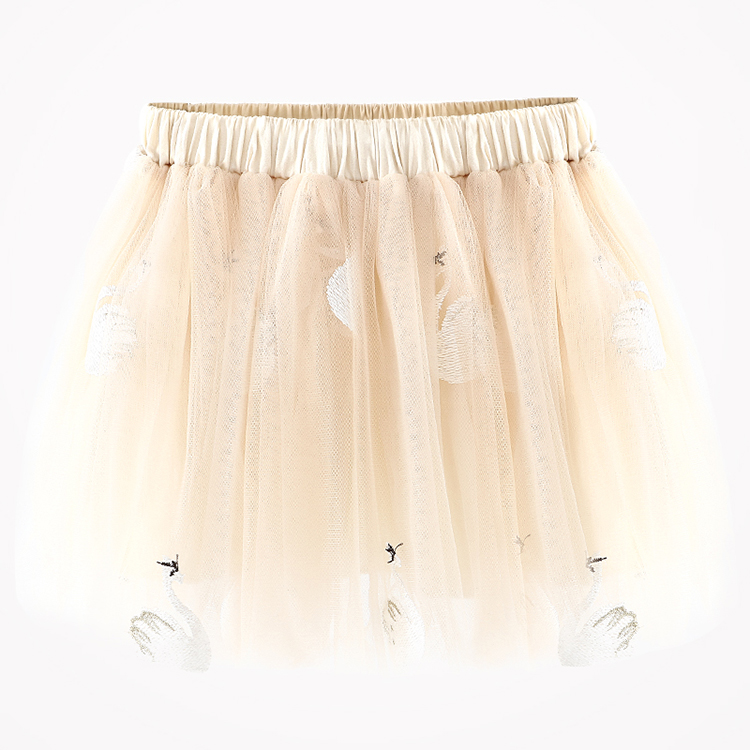 Высокое качество Детские Лебедь перо плиссированные штаны для детей возрастом до 3 лет детский балетный костюм для девочки платье-пачка для девочек