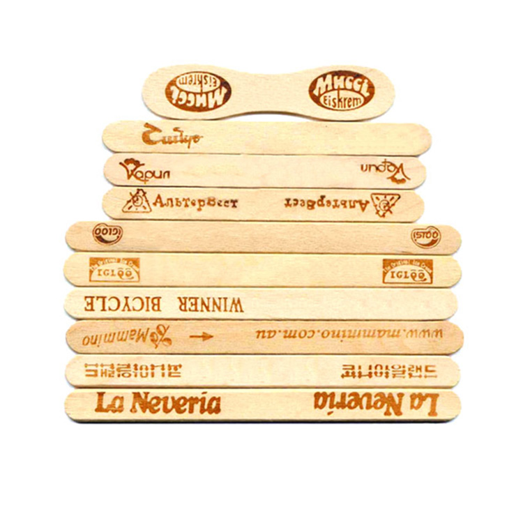 Пользовательские печатные деревянный Popsicle stick