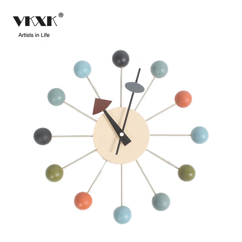 Хорошо продуманные красивые роскошные домашние декоративные деревянные шары настенные часы