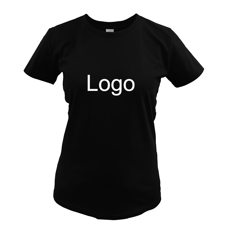 Дешевые пользовательские логотип хлопок пустой женская футболка с принтом