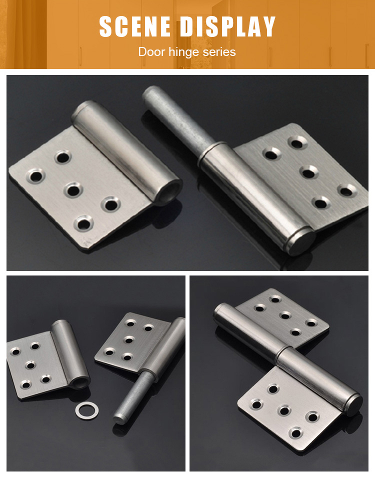 Stainless Steel 360 Degree Rotation Door Flag Hinge 2 Part Pressed Flag Hinge Lift Off Hinge