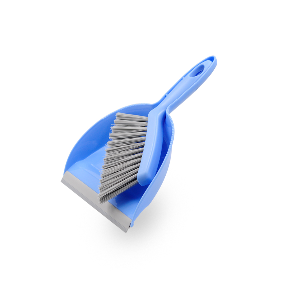 Dustpan and Brush Set Household Plastic Plastic Broom Handle Made PP Dustpan+pp Bristle +TPR Handle Plastic Cover All-season 99
