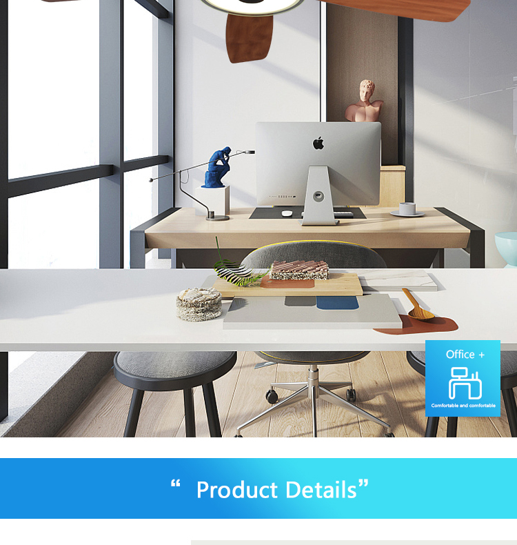52 inches indoor modern design remote control LED light retractable DC ceiling fan