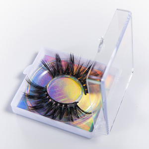 VMAE 100 Handmade Siberian Long 19mm 22mm 25mm Natural Curl Soft Black Cotton Band With Different Lashes Box 3D 5D Mink Eyelash