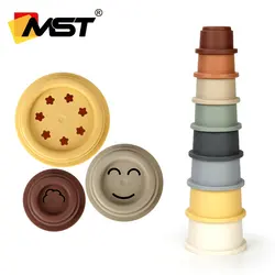 MST 8PCS Stacking Cup Educational Baby Toys 6 Mont