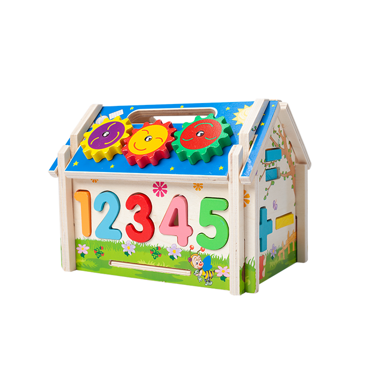 Интеллектуальный дом, экологически чистый деревянный обучающий кукольный домик, игрушка Монтессори
