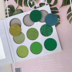 Make your own brand natural makeup 10 colors shimmer and matt eyeshadow palette
