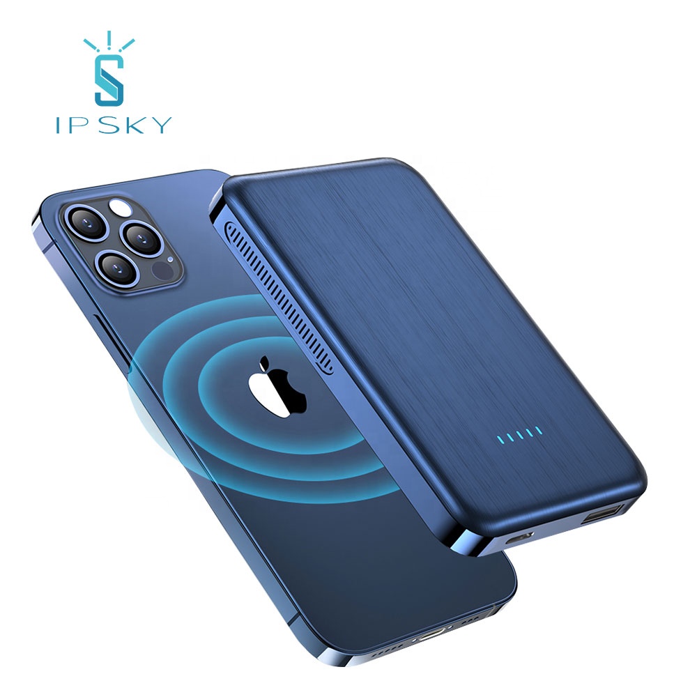 IPSKY новейший costomized 10000 мАч 20 Вт PD 15 Вт Быстрая зарядка беспроводное магнитное портативное зарядное устройство magsafe power bank