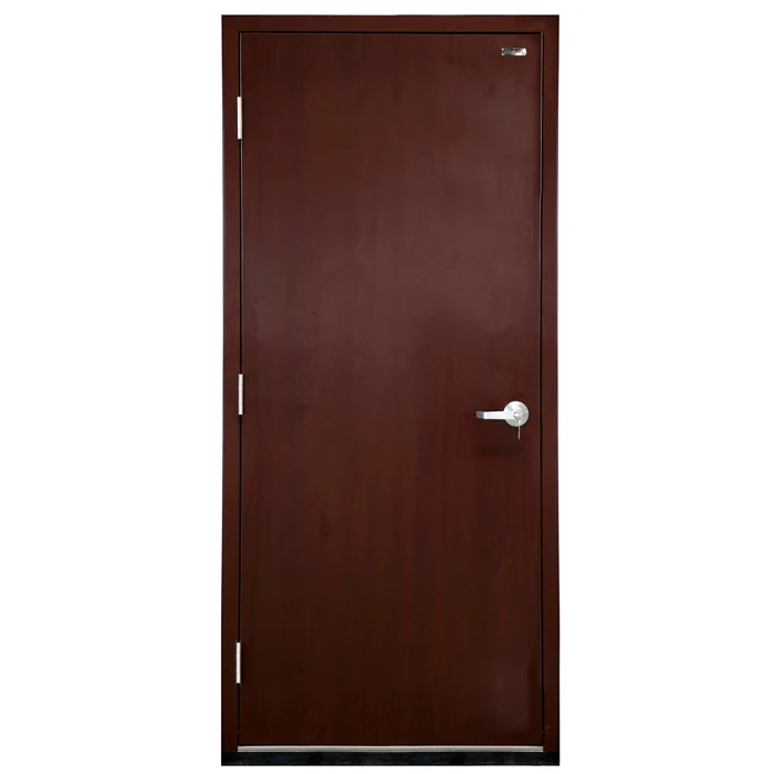 Résidentiel Commercial HOMOLOGUÉ UL 2 Heure teck Coupe-Feu En Bois D'entrée double porte