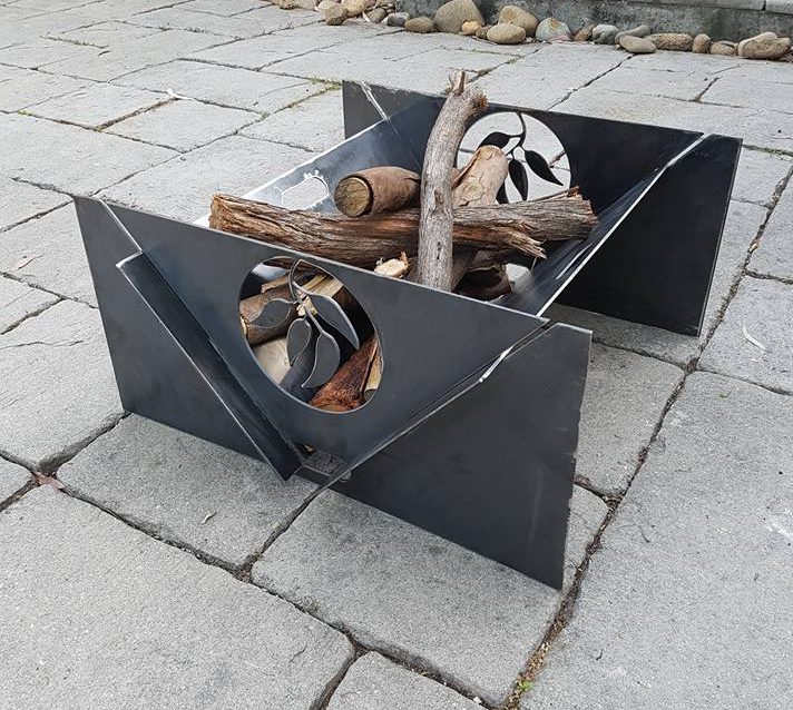 Чертеж чаши для костра из металла