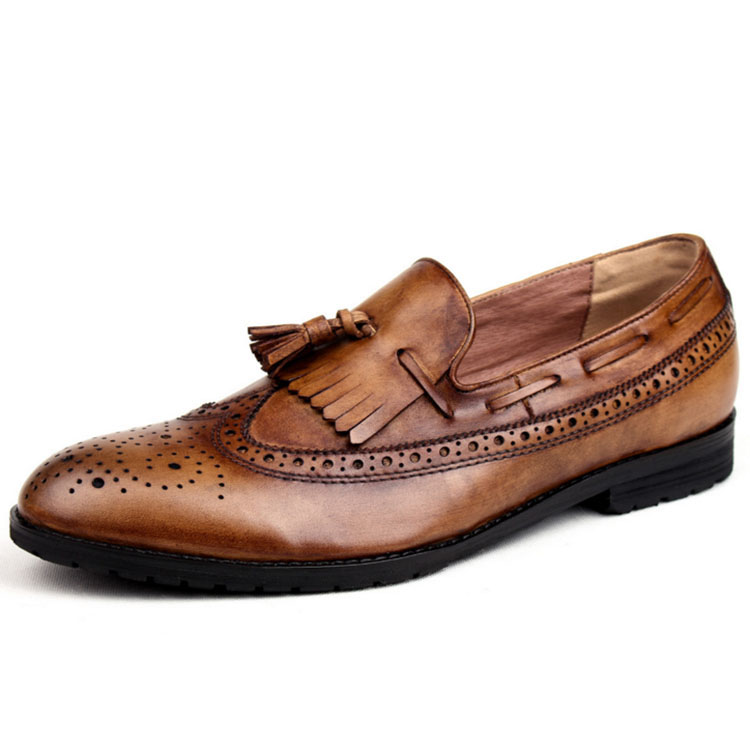 Мягкие удобные мужские туфли из натуральной кожи; модельные лоферы на подошве