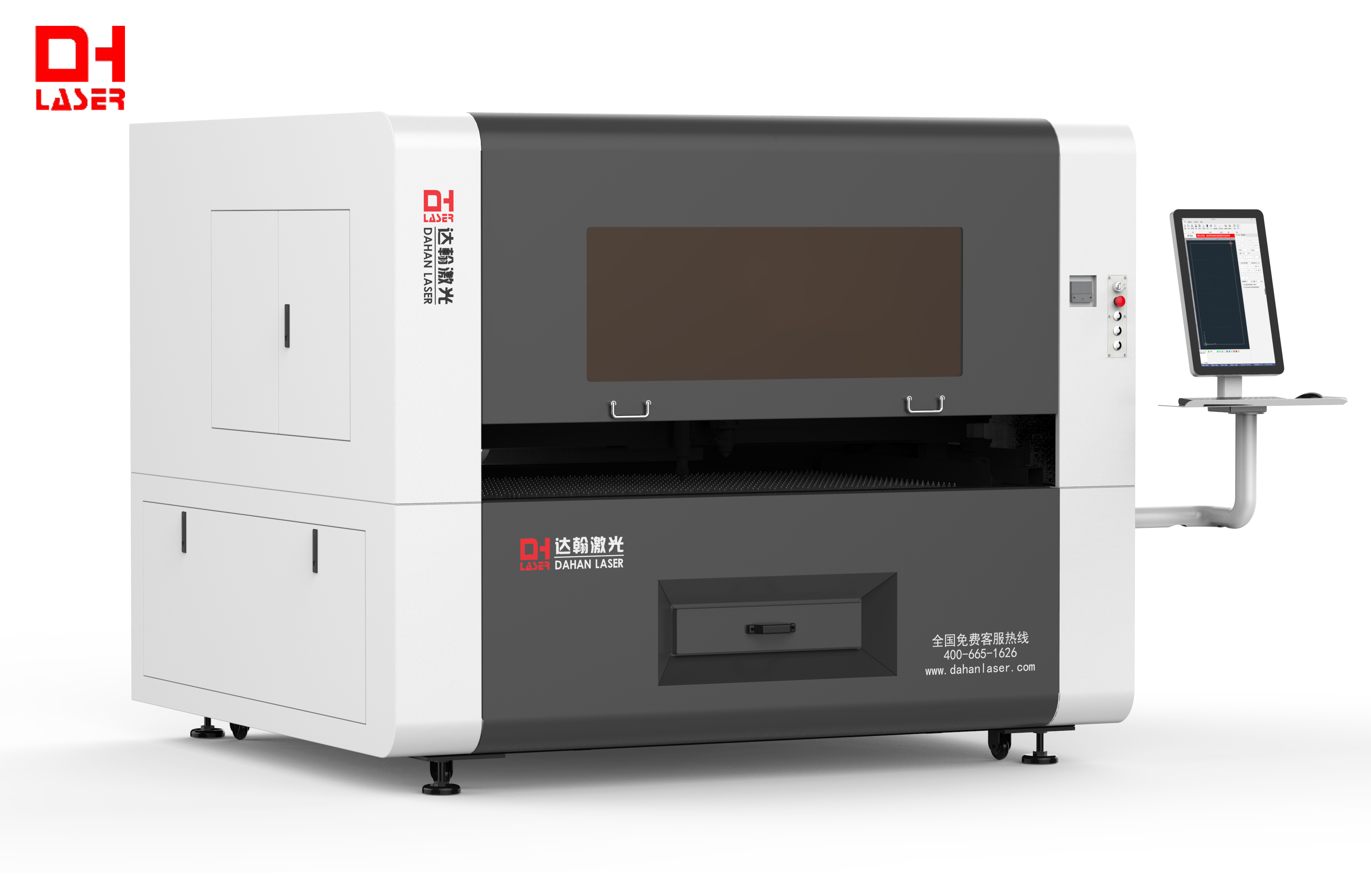 Co2 laser and fiber laser cutting machine of high precision