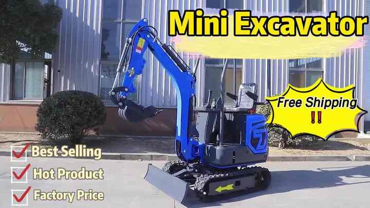 Hot Product CE EPA 1.2 Ton Mini Excavator Farm Diesel Crawler Micro ...